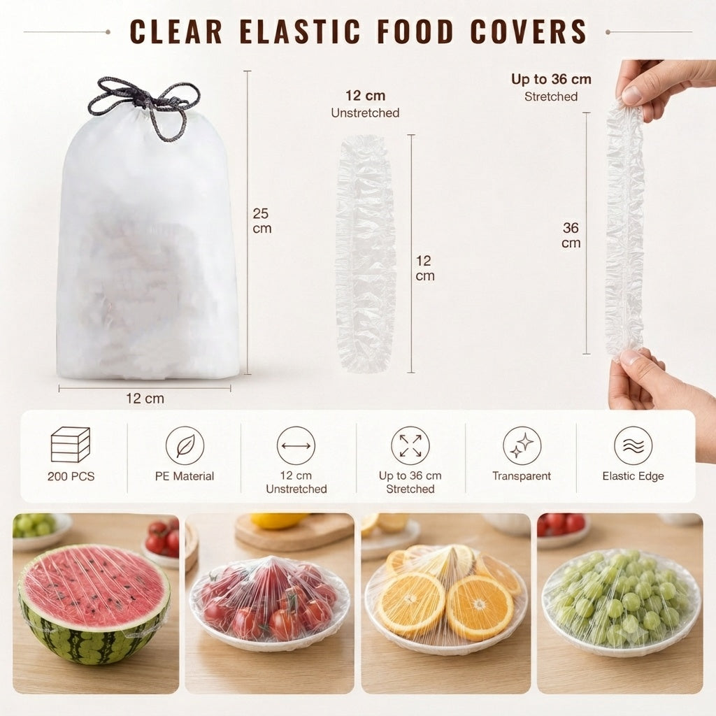 ⏳LAST DAY SALE!🔥Disposable Stretch Food Covers for Bowls & Plates