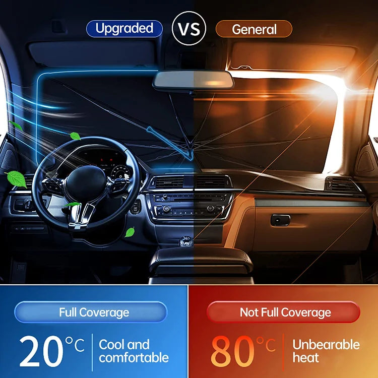 🔥🔥Last Day 50% OFF - 2026 Upgraded Car Windshield Sun Shade Umbrella