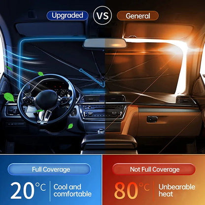 🔥🔥Last Day 50% OFF - 2026 Upgraded Car Windshield Sun Shade Umbrella