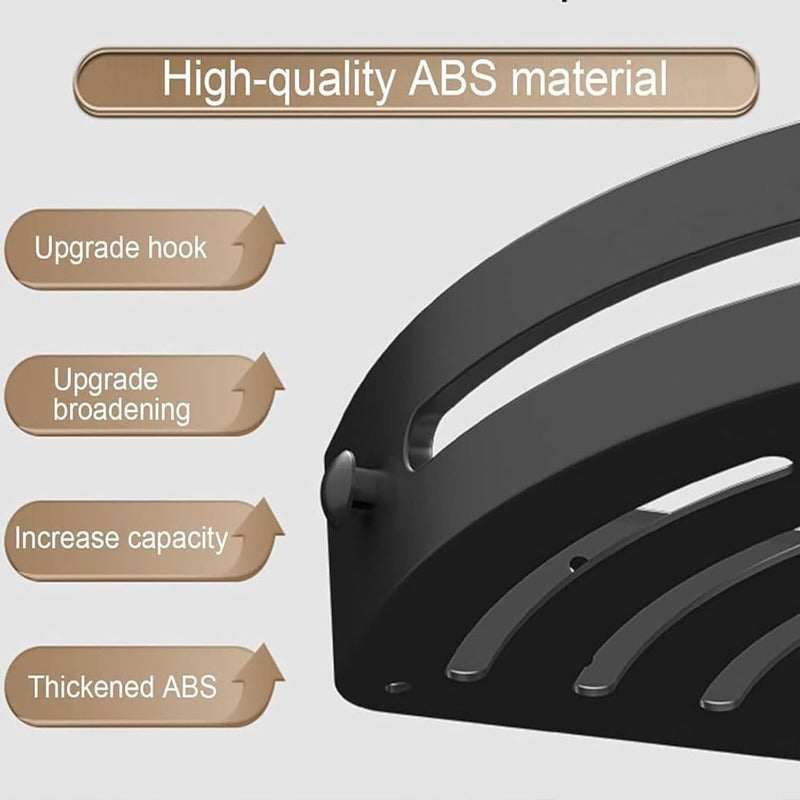 🔥 Bathroom Storage Upgrade 🚿 No-Drill Triangle Shower Caddy with Strong Adhesive & Fast Drainage
